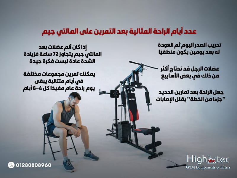 عدد-أيام-الراحة-المثالية-بعد-التمرين-على-المالتي-جيم