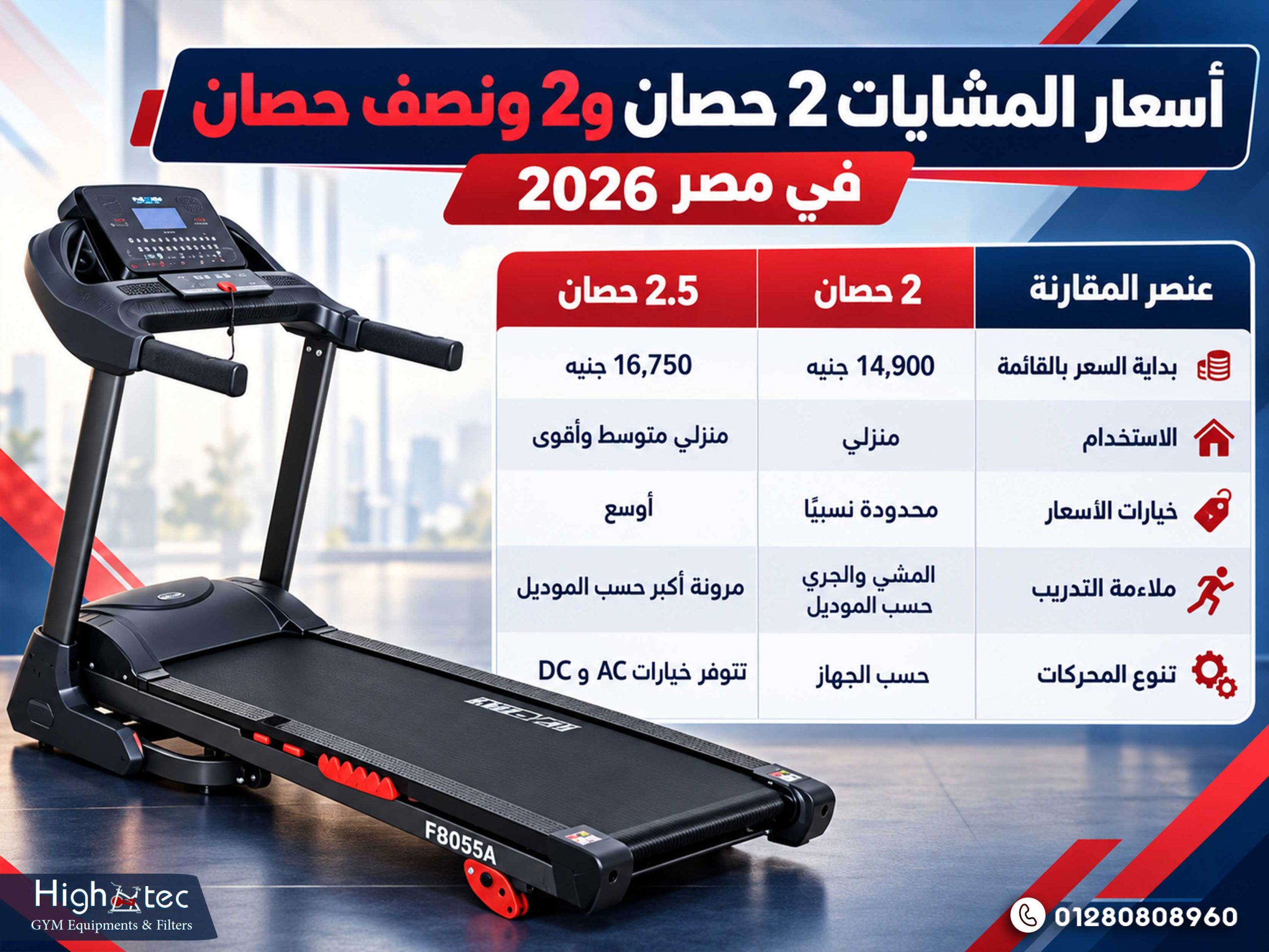 أسعار المشايات 2 حصان و2 ونصف حصان في مصر 2026