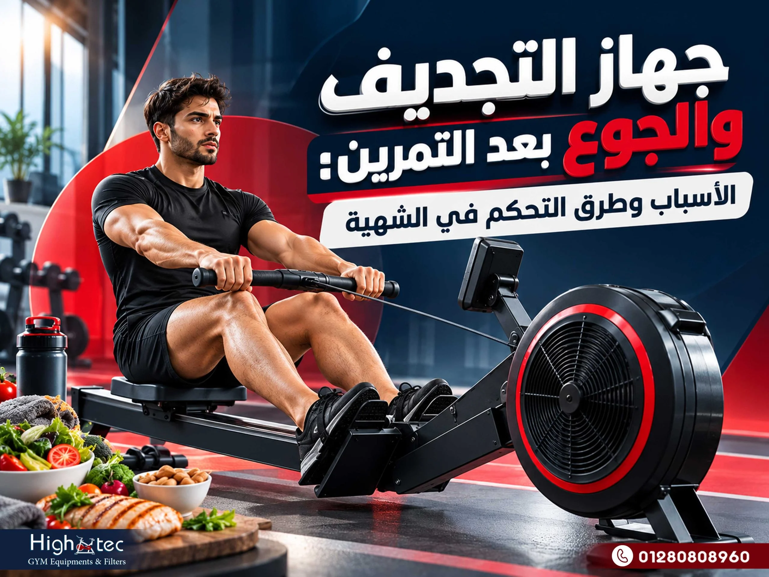 جهاز التجديف والجوع بعد التمرين: الأسباب وطرق التحكم في الشهية