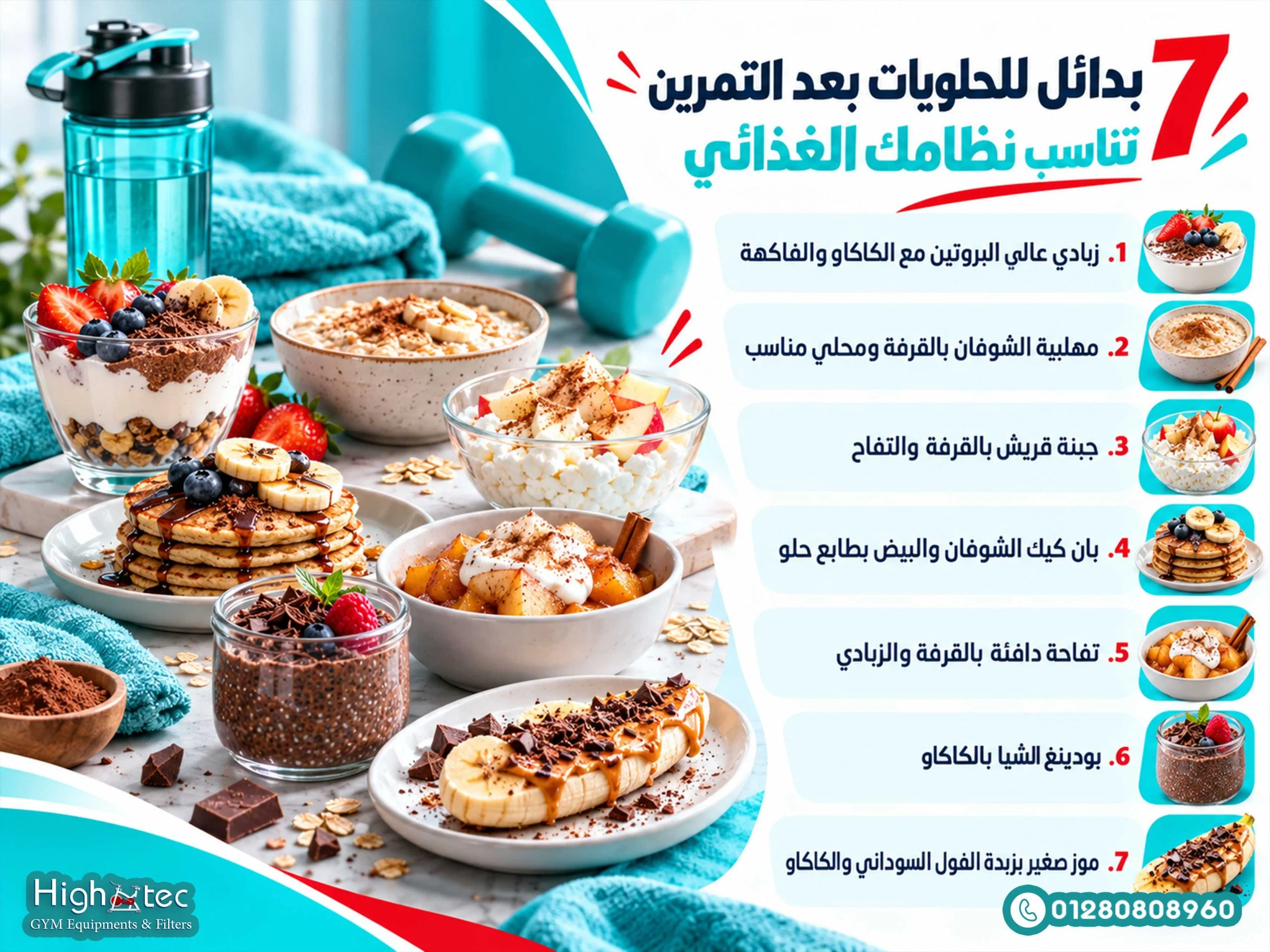 7 بدائل للحلويات بعد التمرين تناسب نظامك الغذائي
